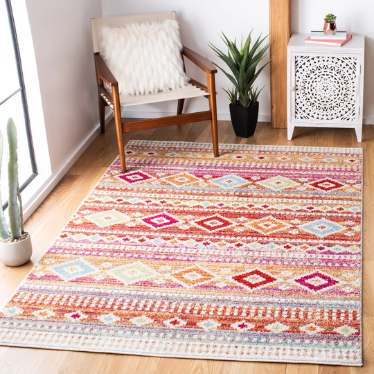 Tanksley Looped/Hooked Rust Rug