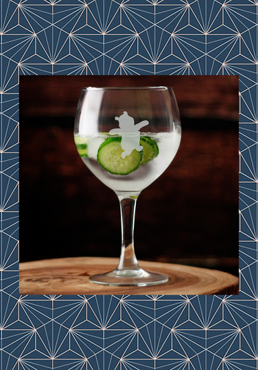 Winnie The Pooh Engraved Balloon Gin Glass. Beautiful Etched Personalised With Name. Design Won't Wear Off Like Vinyl.63