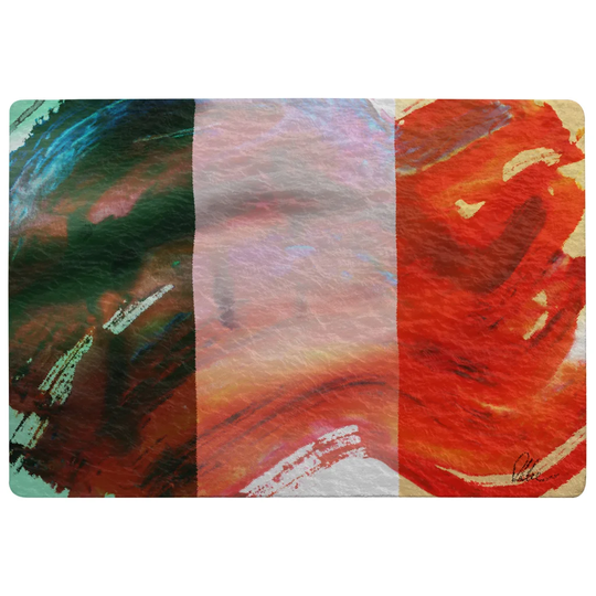 Decatur Irish Flag Designer Shaggy Red/Green Rug