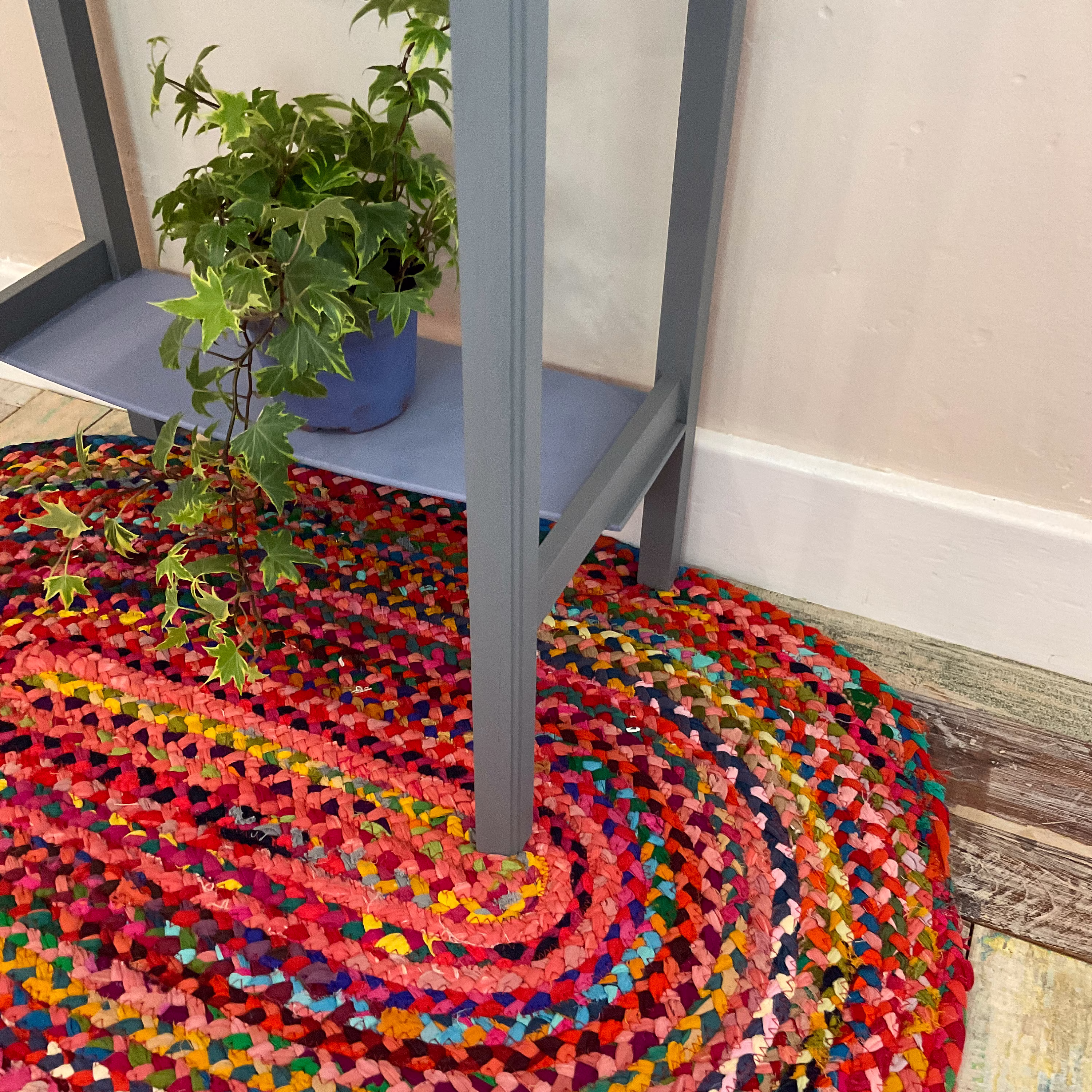Sundar Braided Oval Rug Hand Made Flat Weave With Multi Colour Recycled Fabric - Small Medium Large Or Runner