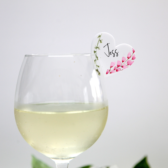 Personalised Acrylic Wedding Place Names, Wine Glass Charms, Cards, Cocktail Hen Do Charm, Table Decor, Bridesmaid Maid Of Honour Gift