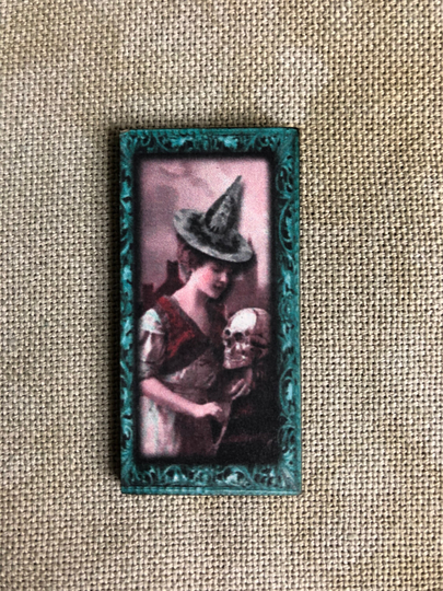 Portrait Of A Witch | Wooden Needle Minder Cover