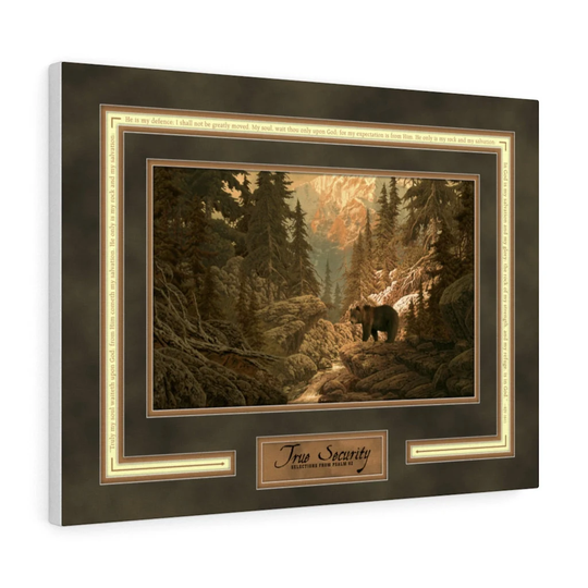 True Security Psalm 62 | Christian Wall Art Home Décor Scripture Print I Will Not Be Shaken