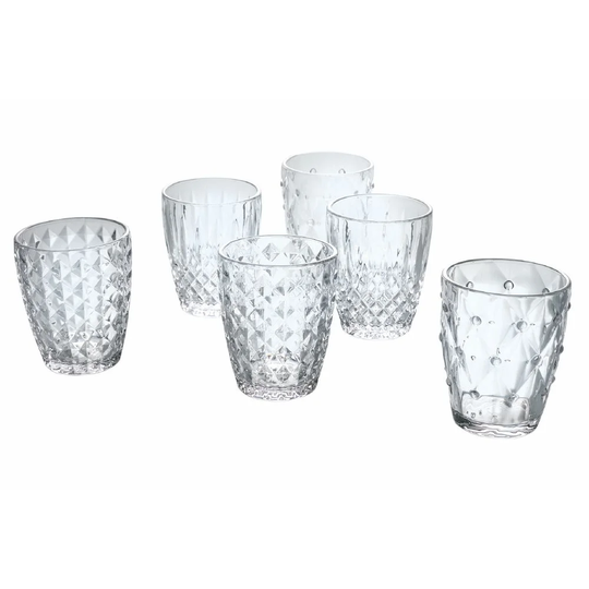 Loira 6 Piece Assorted Glassware Set