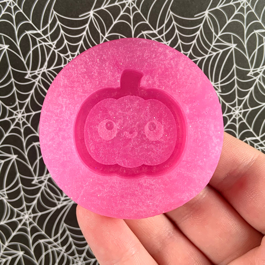 Cute Pumpkin Kawaii Shaker Charm Halloween Silicone Mold - Made To Order