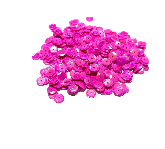 Opaque Iridescent Dark Pink Orchid Sequins Multiple Sizes Available