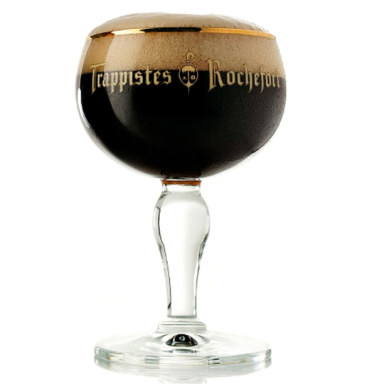 Trappistes Rochefort Personalised Branded Nucleated Belgian Beer Glass
