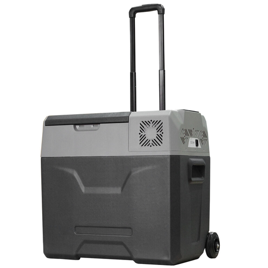 HOMCOM Car Refrigerator, Portable 12/24V 50L Fridge Freezer, Down to