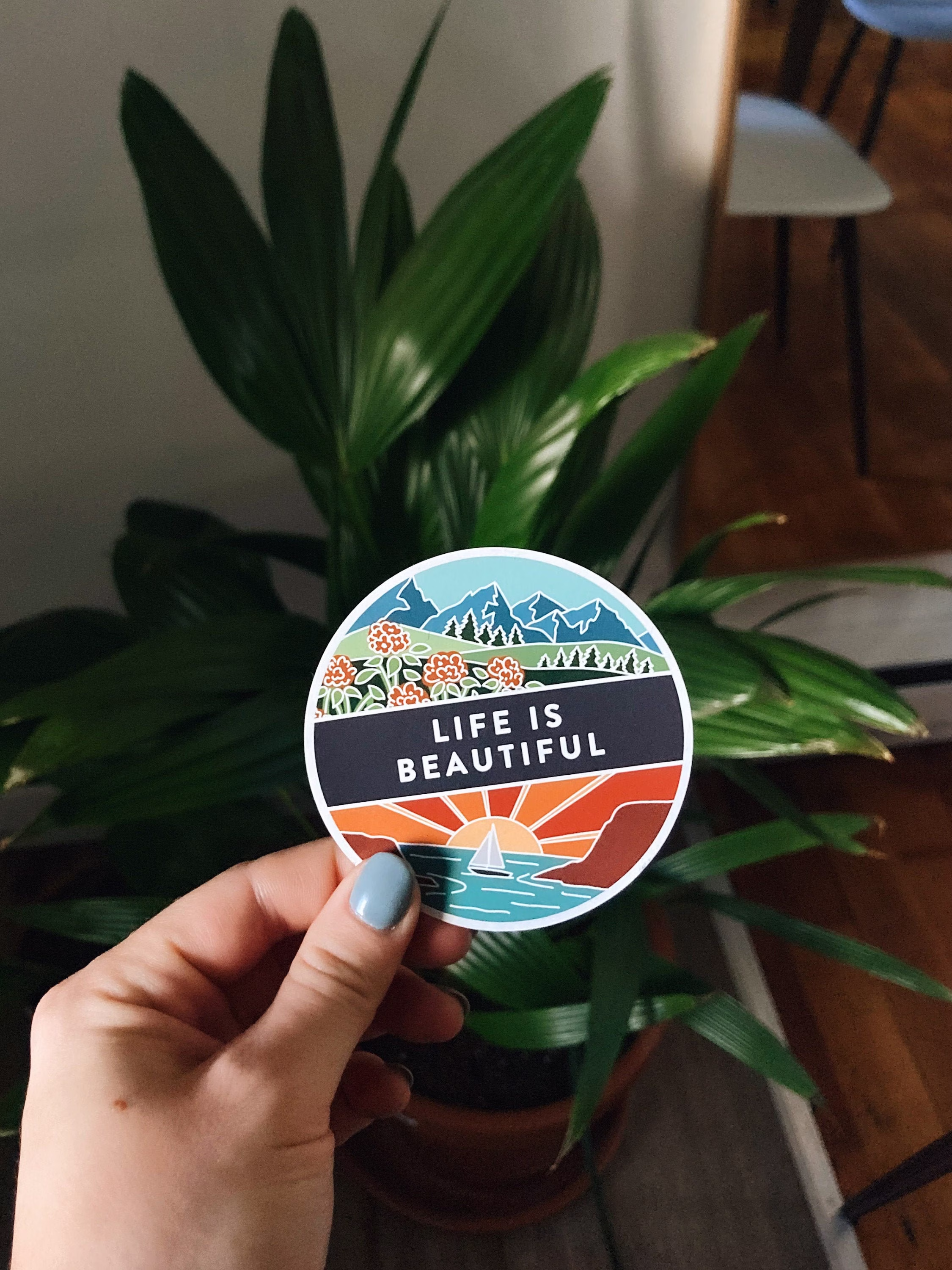 Life Is Beautiful Car Magnet | Outdoorsy Locker Fridge Lightweight Travel 3