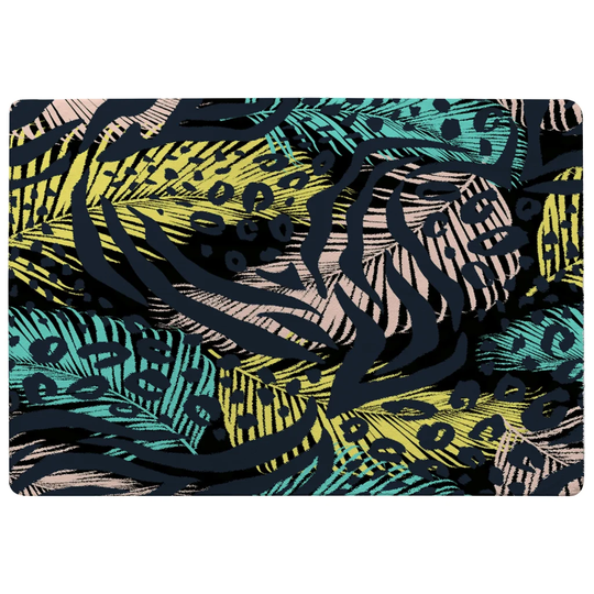 Okelley Shaggy Green/Black Area Rug