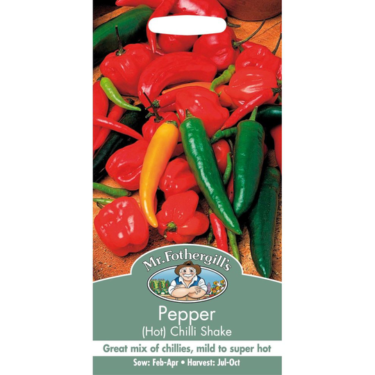 Mr Fothergills - Pictorial Packet - Vegetable - Pepper Hot Chilli Shake - 30 Seeds