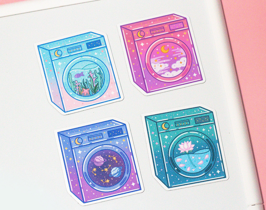 Laundry Machine Aesthetic Cute Fridge Board Magnet