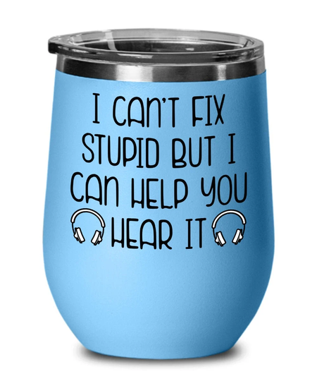 Funny Audiologist Stemless Wine Glass Gift Audiology Mug Ear Doctor Gifts For Graduation