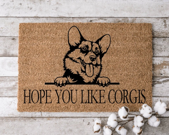 Hope You Like Corgis Welcome Mat | Perfect Gift For Dog Lovers Personalized Door New Home Decor Housewarming