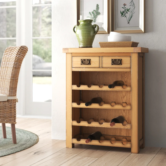 Ivette Wooden 20 Bottle Wine Rack