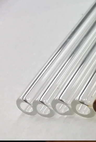 8 Mm Clear Glass Straw - Made in Usa Handmade For Mini Cocktail Drink