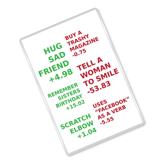 Point Values - The Good Place Inspired Funny Quote Magnet Gift