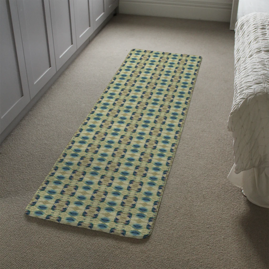 Kirwan Shaggy Green/Black/Blue Rug
