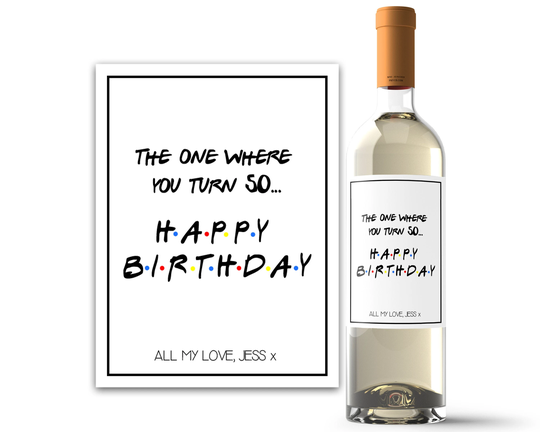 Personalized 50Th Birthday Gift For Women - Custom Wine Labels Party Decorations