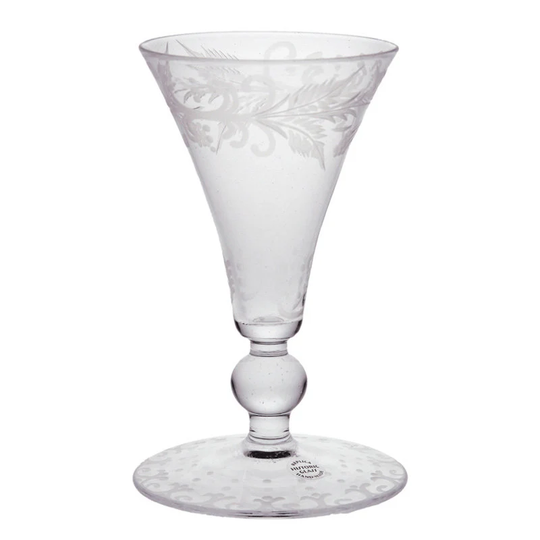 18Thc Style Hand Made Engraved Wineglass Used in Outlander