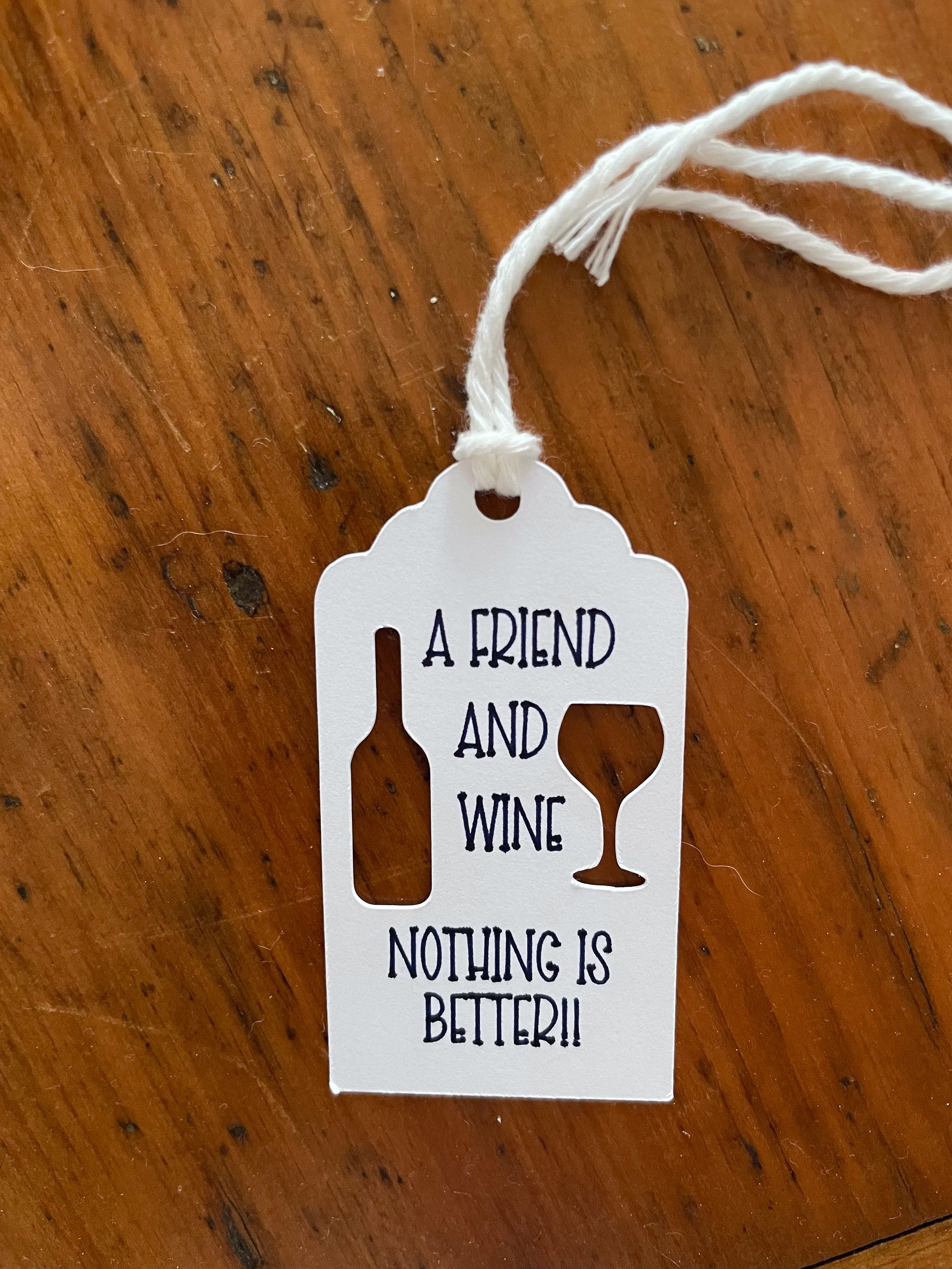 Wine Gift Tag/Wine Bottle Lover Gift/Wine Friend Tag/Set Of 10