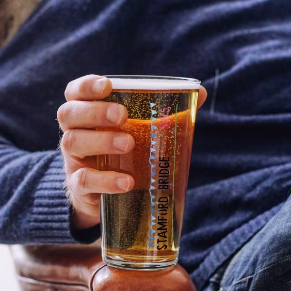 Personalised Football Stadium Pint Glass
