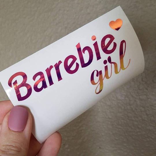 Barrebie Girl Water Bottle Decal | Tumbler Vinyl Barre Car