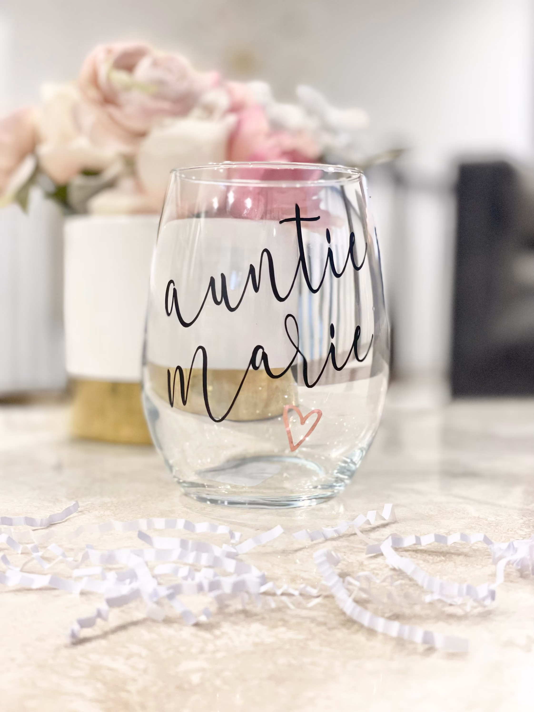 Personalized Auntie Wine Glass, Pregnancy Announcement Ideas, Promoted To Aunt, Baby Announcement, Be Gift