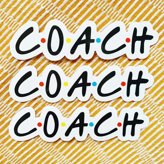 Coach Vinyl Sticker Sized For Shakers Or Cold Cup - Beachbody Coach- Energize Decal- Not Included- Friends Style Sc Prize
