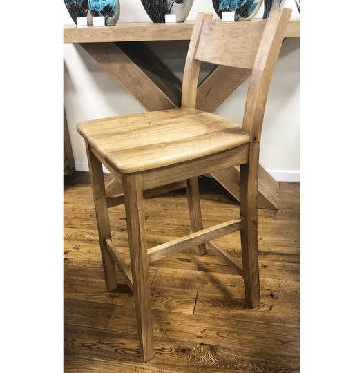 Weathered Oak Tall Bar Stool