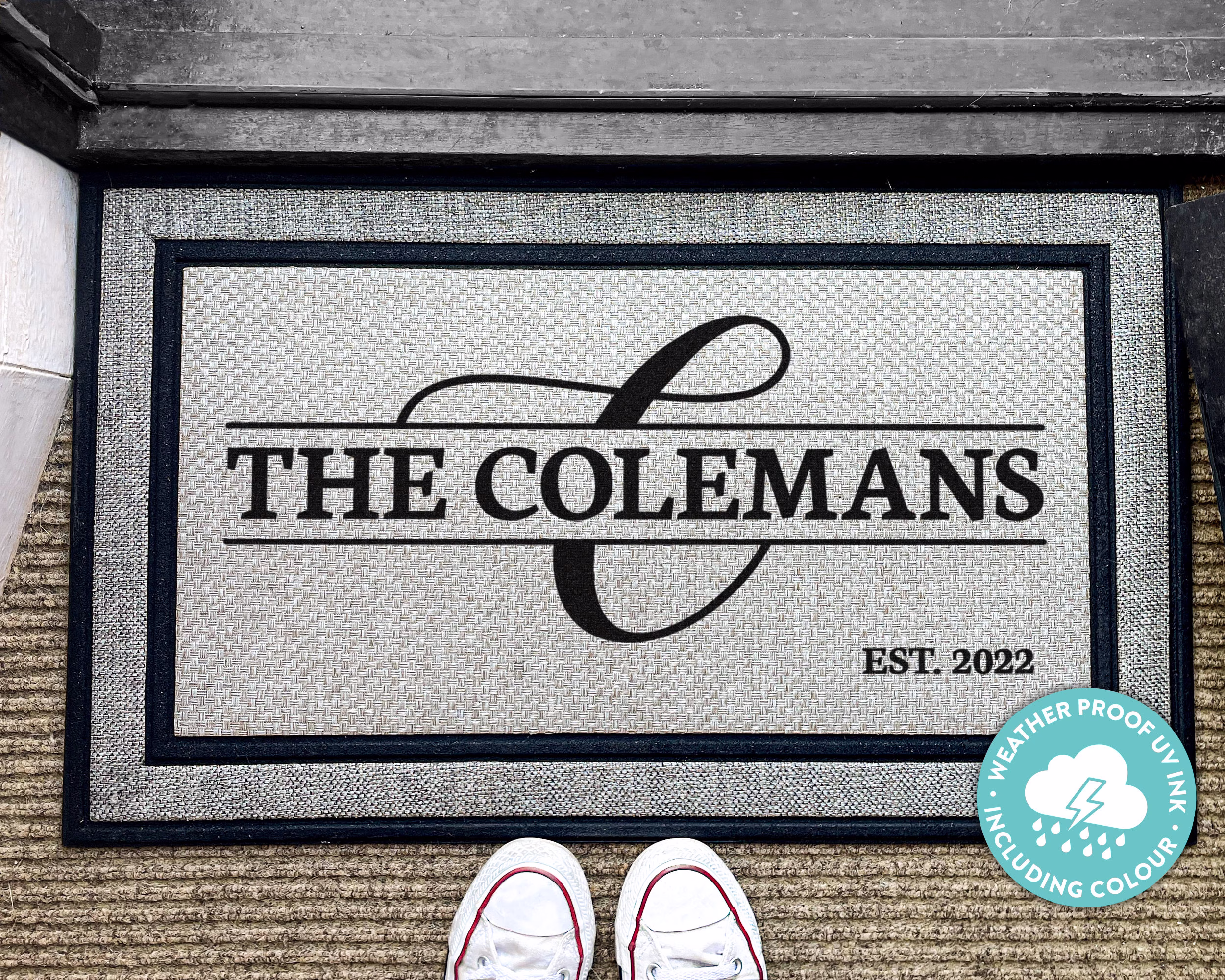 Welcome Doormat - Personalized Door Mat Outdoor Rug Family Washable Custom New Home Decor Rugs