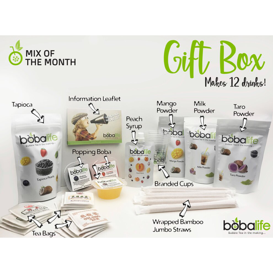 Bobalife Bubble Tea Kit - 12 Drinks (Mix of The Month)