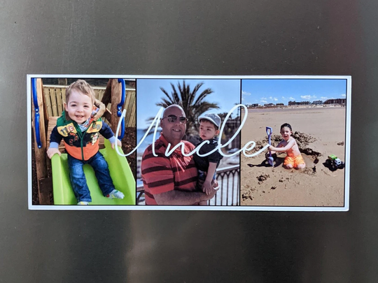 Uncle Magnet, Custom Fridge Birthday Gift From Niece, Personalised Gift From Nephew, To Be, Fathers Day For