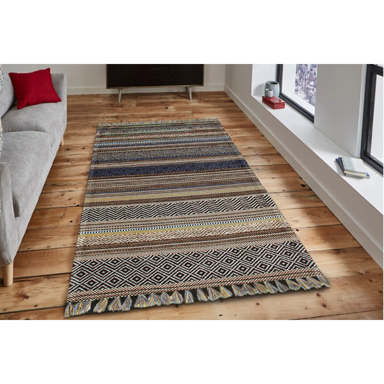 Navi Machine Woven Brown/Grey Rug