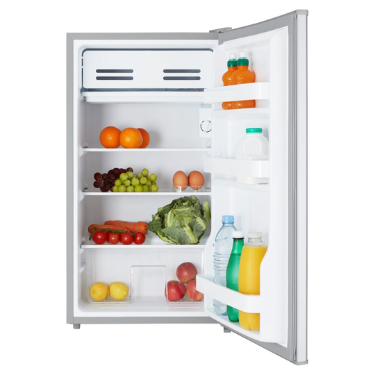 Cookology UCIF93SL Under Counter Freestanding Fridge 47cm wide with chiller box in Silver