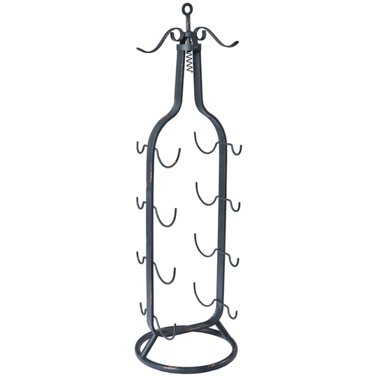 Jacobs 8 Bottle Tabletop Wine Bottle Rack in Grey