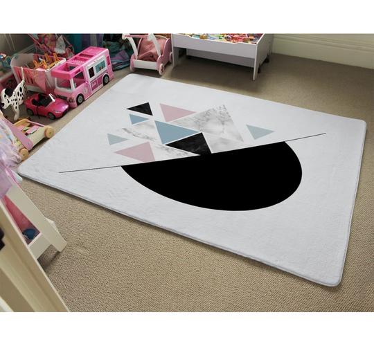 Nolte Shaggy Black/Blue Area Rug