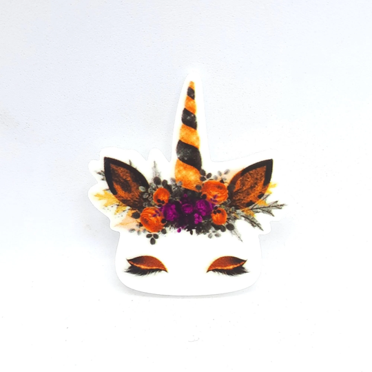 Fall Harvest Unicorn Resin Needle Minder For Cross Stitch | D129
