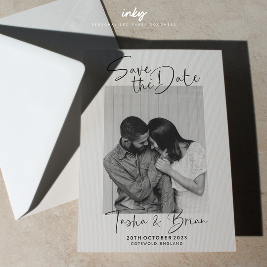 Simple Save The Date, Photo Date Invite, Our Dates, Magnetic Minimal, Magnet, Beau
