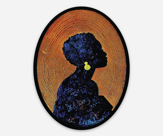Cameo Silhouette Female - Vinyl Magnet