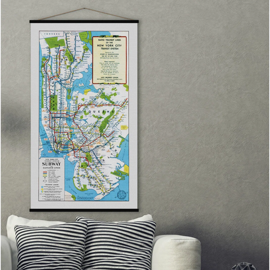 'New York City' Graphic Art Print Poster