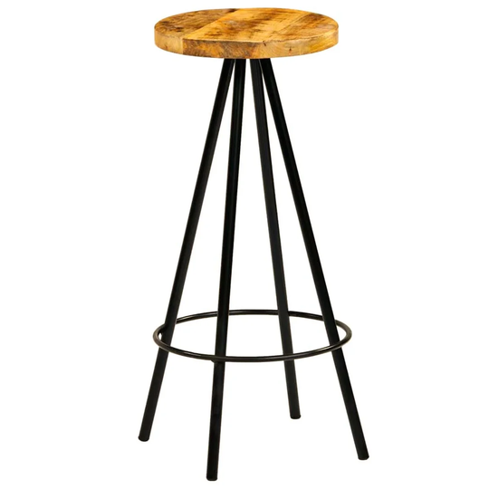 Bar Chairs 4 Pcs Solid Mango Wood
