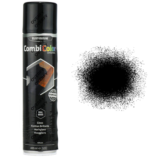 Direct To Rust! Satin Black Spray Paint Rust-Oleum CombiColor RAL9005