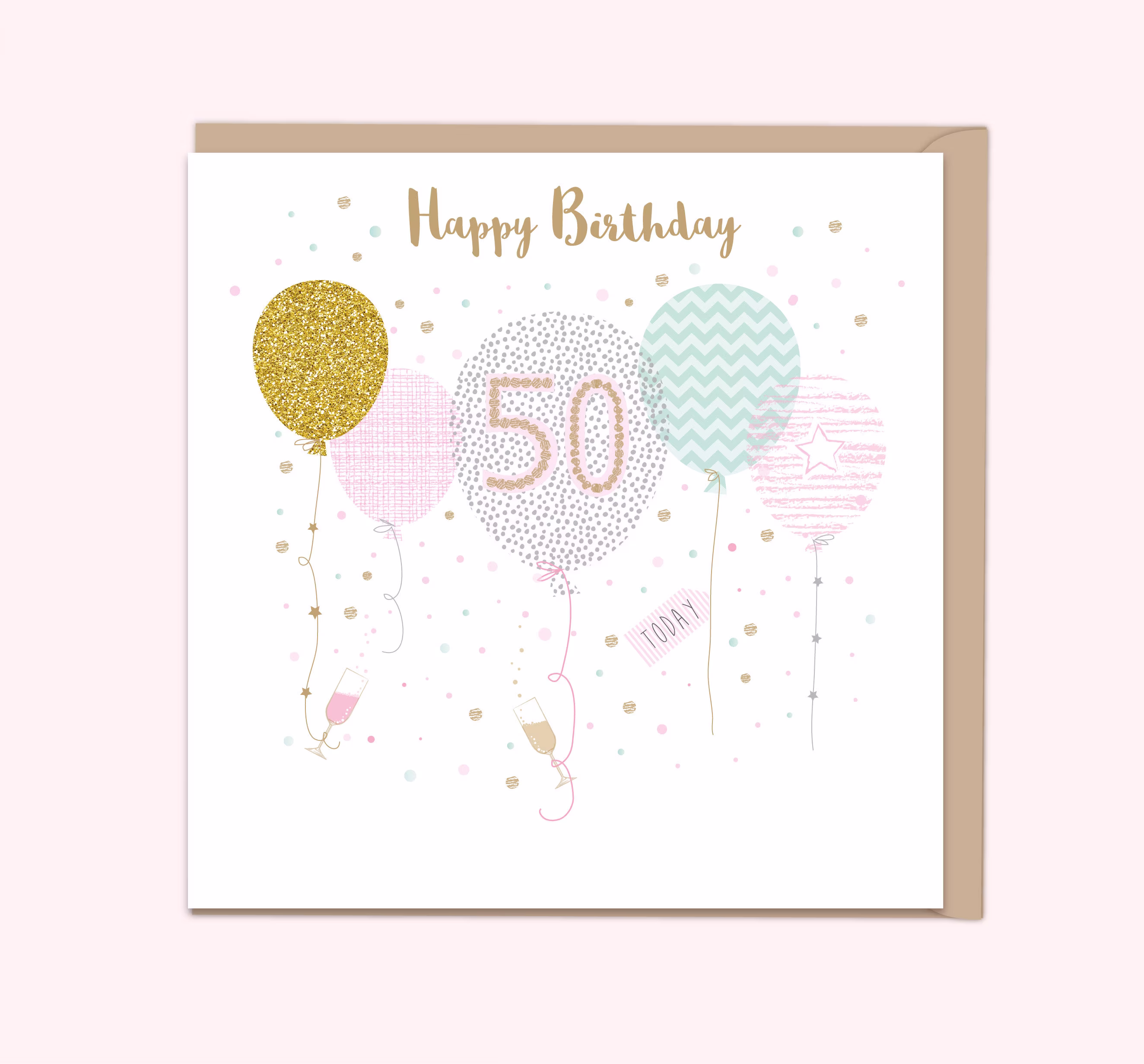 50Th Birthday Card, Can Be Personalised