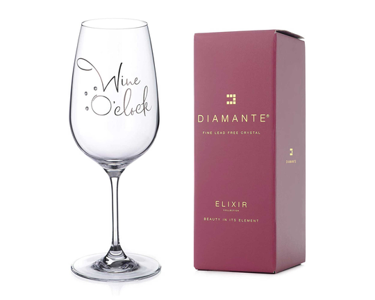 Diamante Swarovski"Wine O'clock
