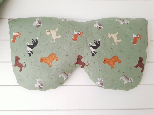 Dogs Yoga Pillow, Organic Eye Lavender, Chamomile, Unscented Eyemask, Reusable Gift, Selfcare, Sustainable Gift, Selfcare