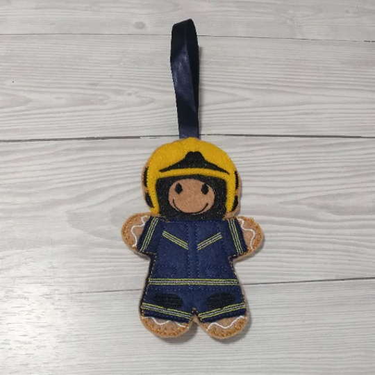 Firefighting Gingerbread Man