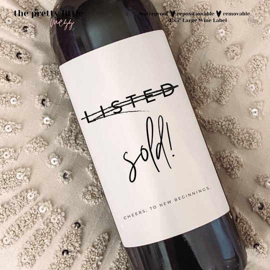Housewarming Gift, New Place, Wine Label, Home Gift Box, For Her, Him, Owner Realtor To Clients