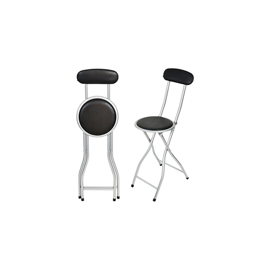 ALBERT AUSTIN Foldable Stool | Heavy Duty Folding Stool Metal Padded | Folding Stools For Adults For Breakfast, Office Stool, Folding Kitchen Sto
