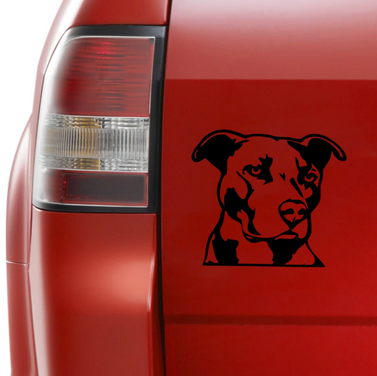 Pitbull Sticker | Vinyl Decal Dog Car